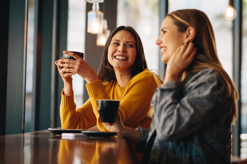 World Mental Health Day 2022 1 Friends Meeting In Coffee Shop On A Weekend