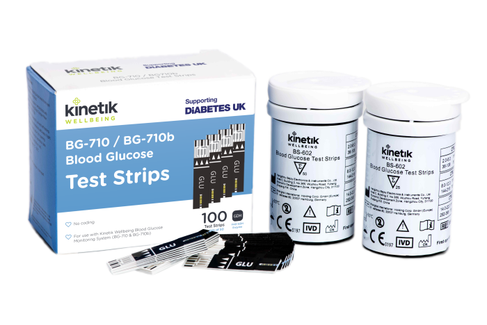 Blood Glucose Test Strips – Pack Of 100 For Bg-710 &Amp; Bg-710B - Image 2