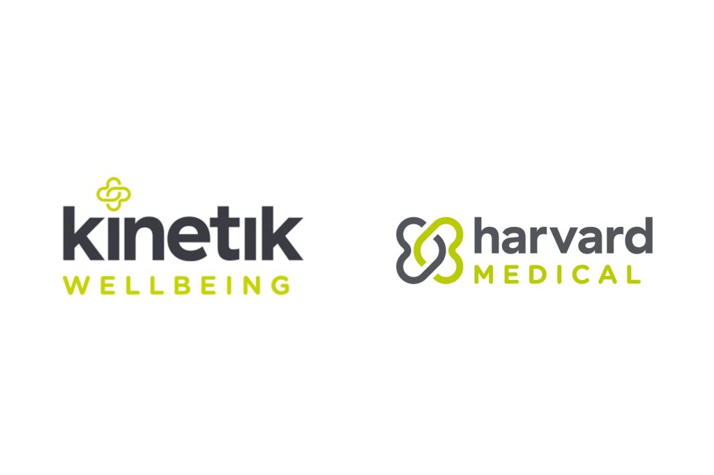 Harvard Medical Devices And Kinetik Wellbeing Logo